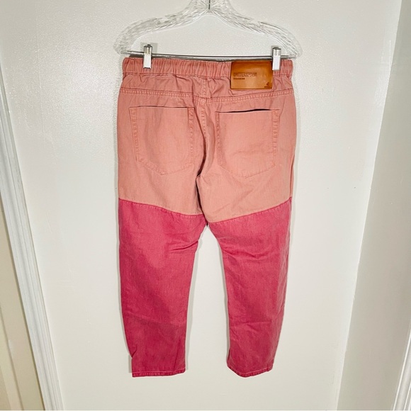 One Teaspoon Envious Shabbies Boyfriend Drawstring Jeans Pink Patchwork Preppy - Picture 10 of 10